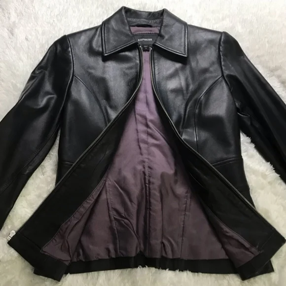 Express Genuine Leather Jacket - Picture 2 of 9